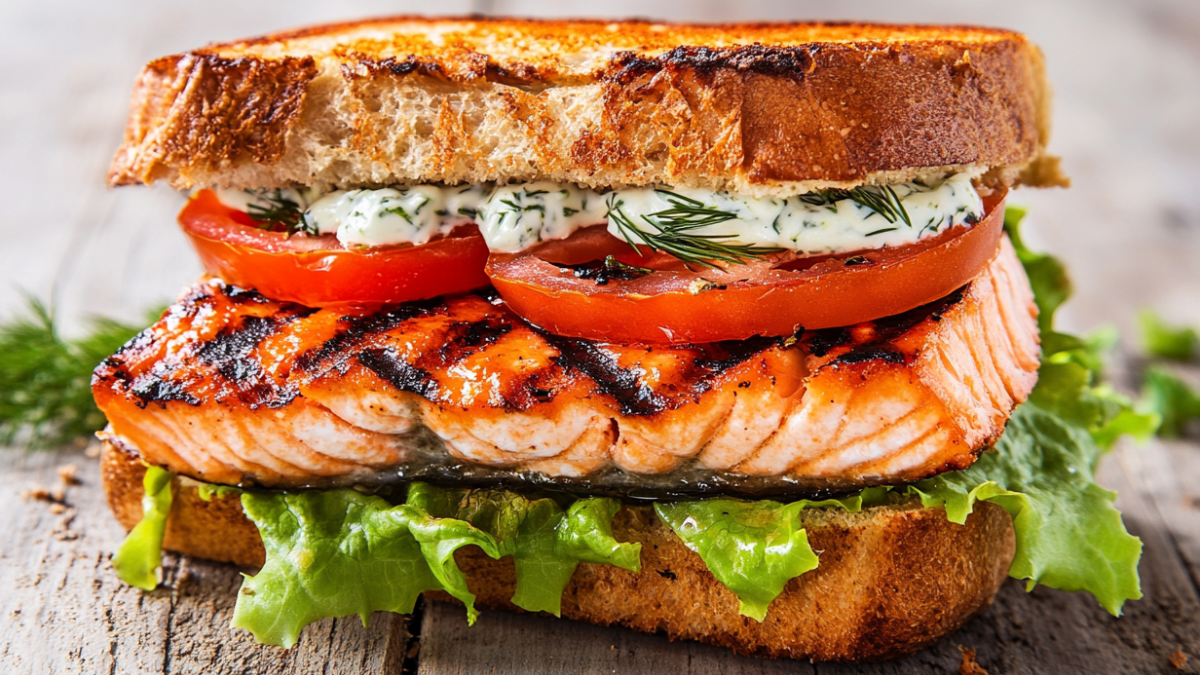 salmon sandwich