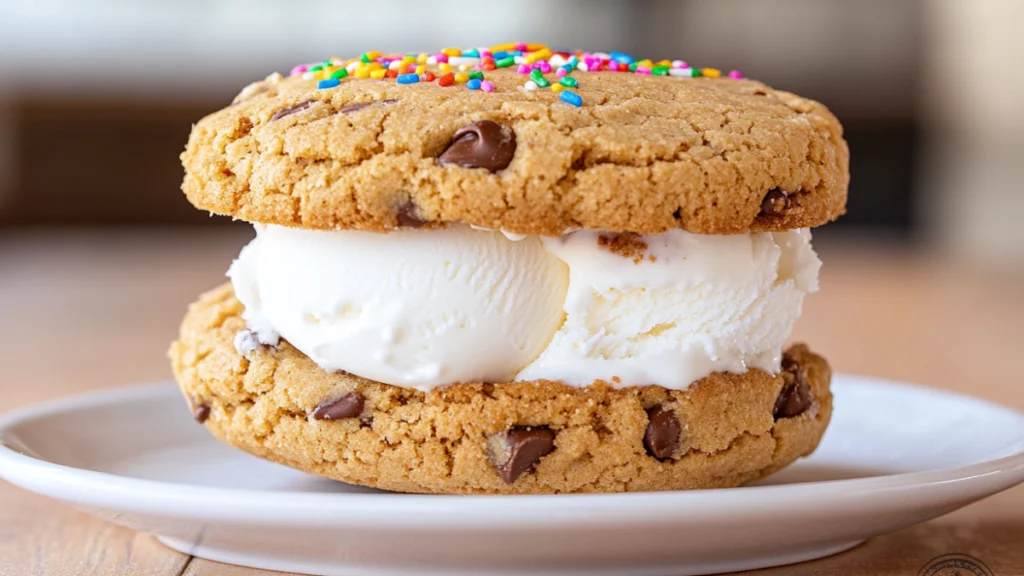 cookie ice cream sandwich