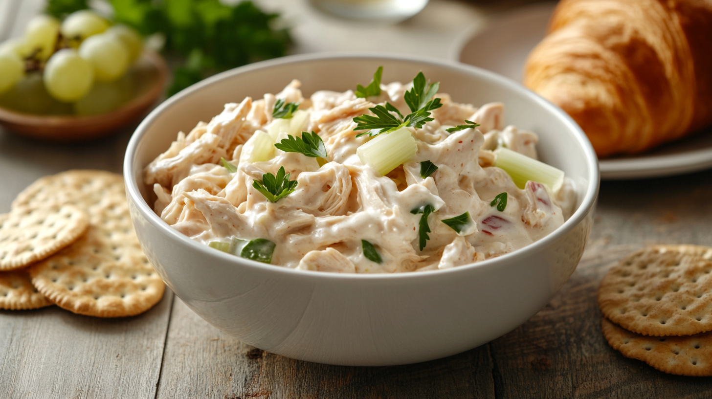 Fresh and creamy chicken salad