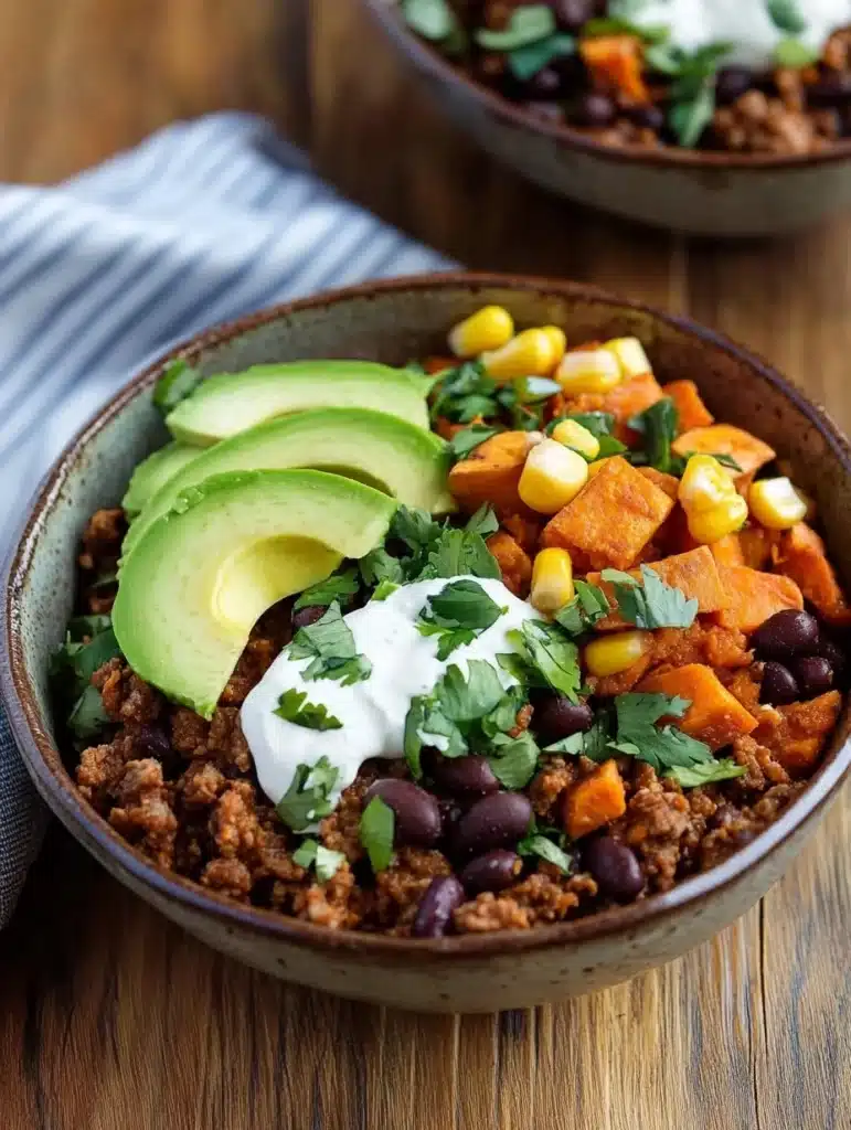 sweet potato taco bowls