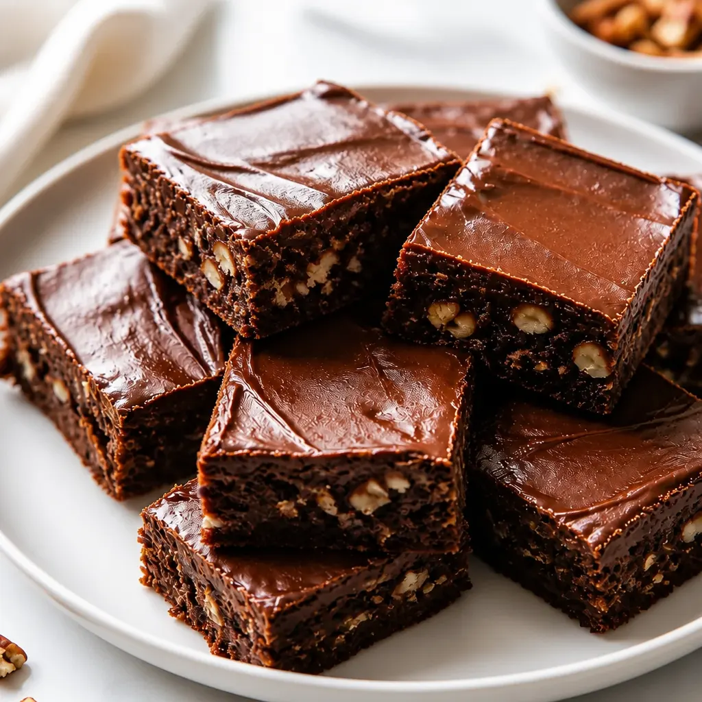 Bisquick Brownies close-up view