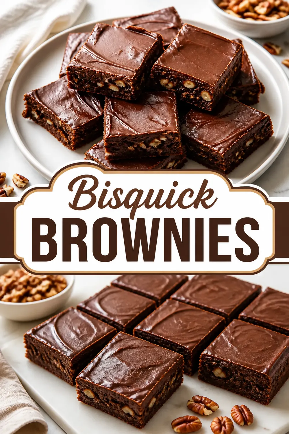 Bisquick Brownies Pinterest pin