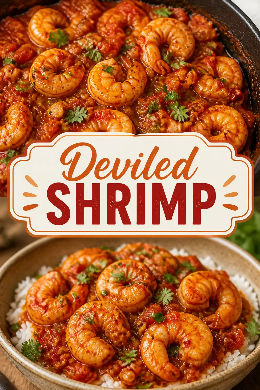 Deviled Shrimp Pinterest pin